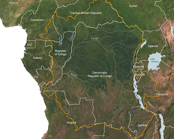 Congo River watershed © Greg Fiske, WHRC